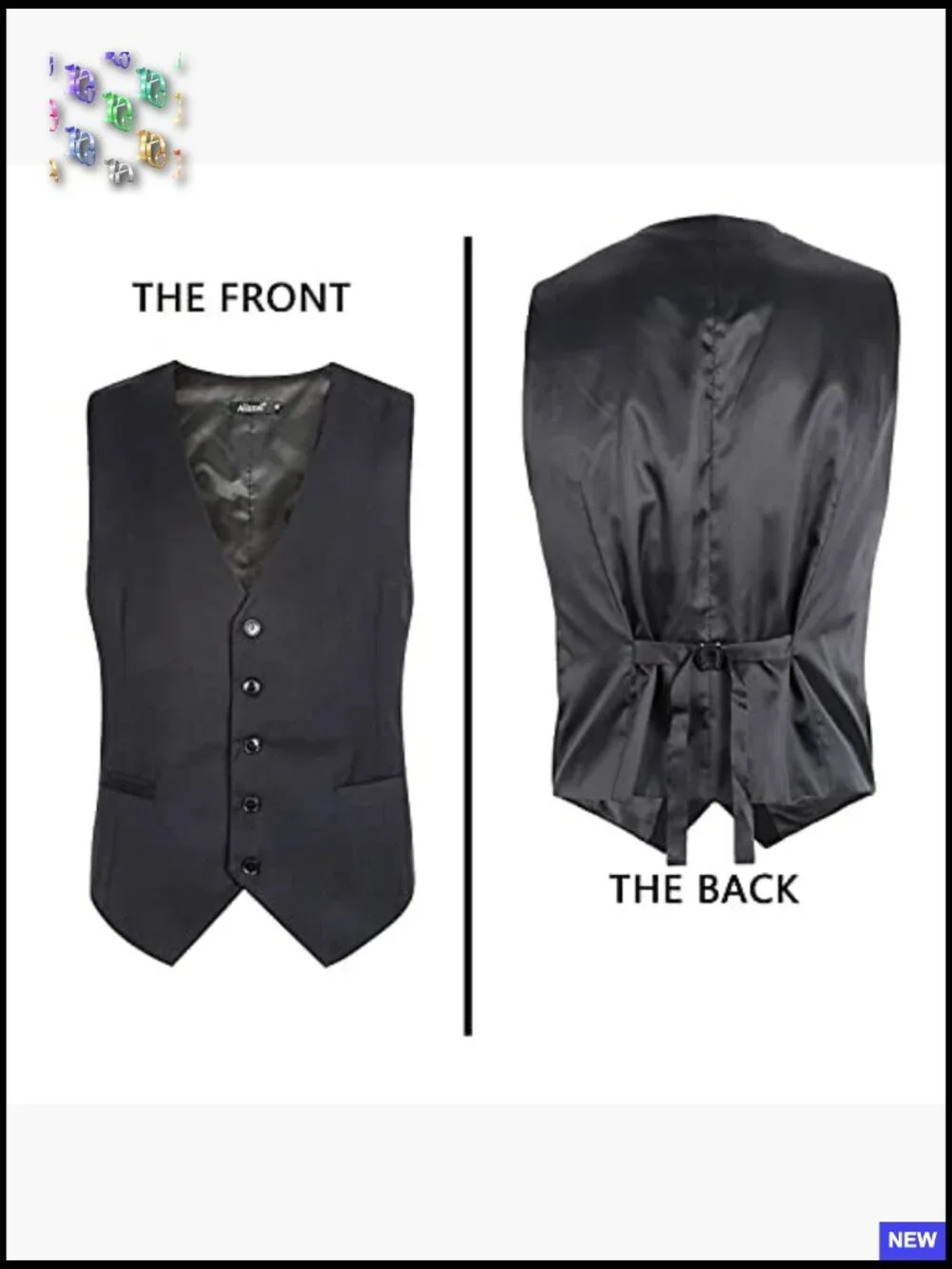 Classic Solid Color Business Suit Vest Regular Fit Tuxedo Waistcoat Wedding